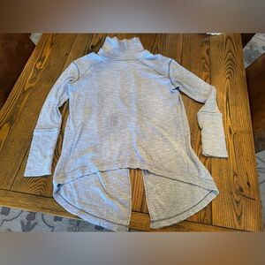 We The Free Light Gray Women's Split Back Turtleneck, Size S